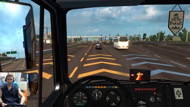 РИМ - МОСКВА на МАЗе. Супер реальная камера! [G27+TrackIR 5]