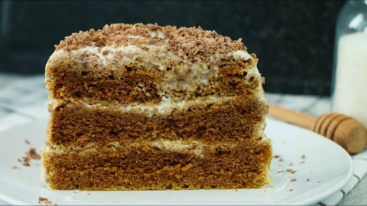 Быстрый медовый торт в микроволновке смотреть онлайн