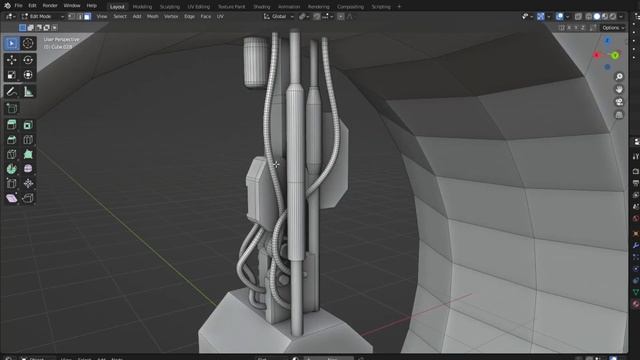 Make a Space Wheel - Grid Modeler (blender addon) смотреть онлайн