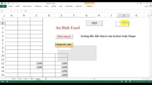 VBA Excel: Hướng dẫn gắn Macro vào Shape và Button смотреть онлайн