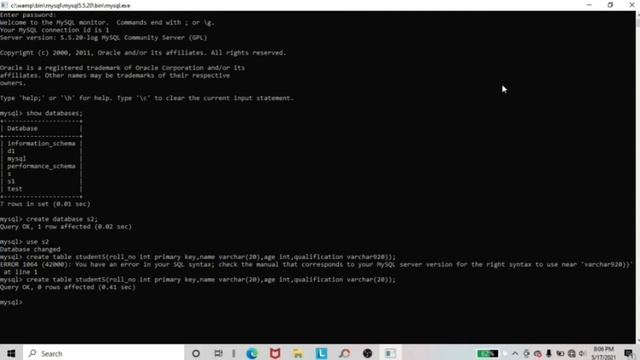 mysql tutorial | mysql beginners tutorial | mysql command prompt | creating a database | it ten смотреть онлайн