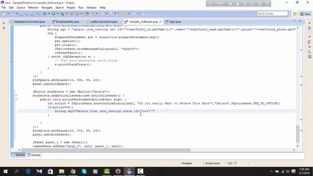 java bangla tutorial (part 21) || Delete data from database in java смотреть онлайн
