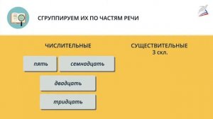 Разряды количественных числительных. Числительные, обозначающие целые числа