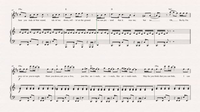 Tenor Sax - Animals - Maroon 5 - Sheet Music, Chords, & Vocals смотреть онлайн