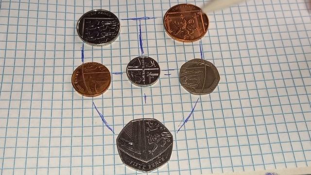 МОНЕТЫ АНГЛИИ "ЩИТ". смотреть онлайн