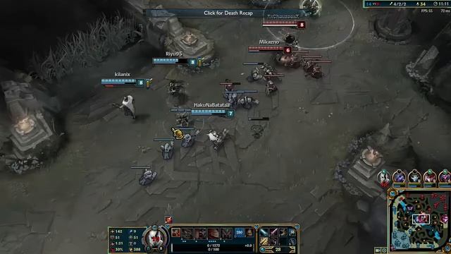 Kratos Tryndamere and Jhin vs Vayne stomping bot lane League Of legends смотреть онлайн