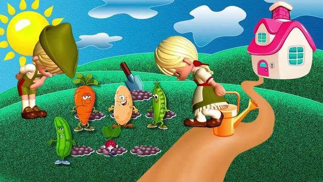 Английский для малышей. Учим овощи . Часть 1. смотреть онлайн