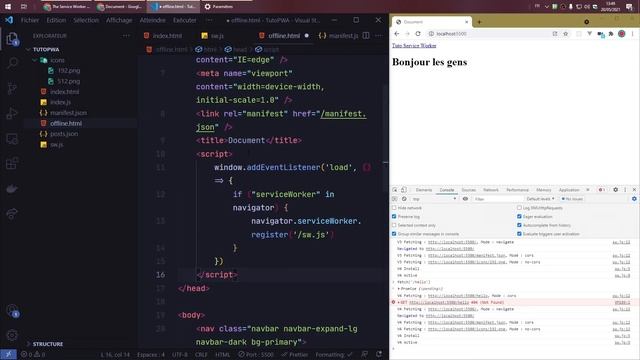 Découverte des Progressive Web Apps et Service Workers смотреть онлайн