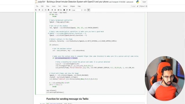 Building a Smart Intruder Detection System using OpenCV, Python and Mobile Phone смотреть онлайн