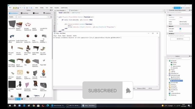 roblox studio admin panel смотреть онлайн