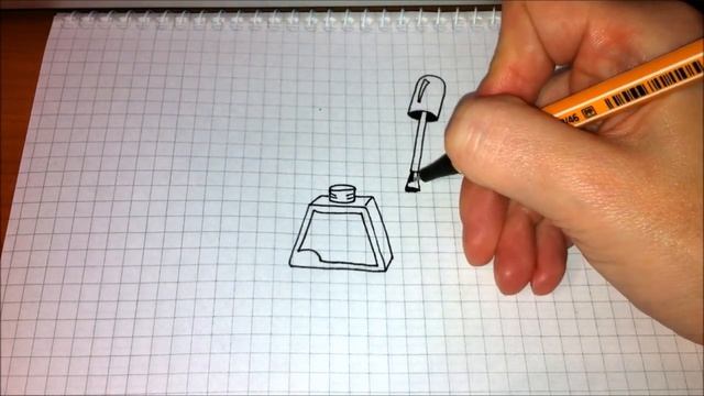 Простые рисунки #155 Рисуем лак для ногтей =) смотреть онлайн