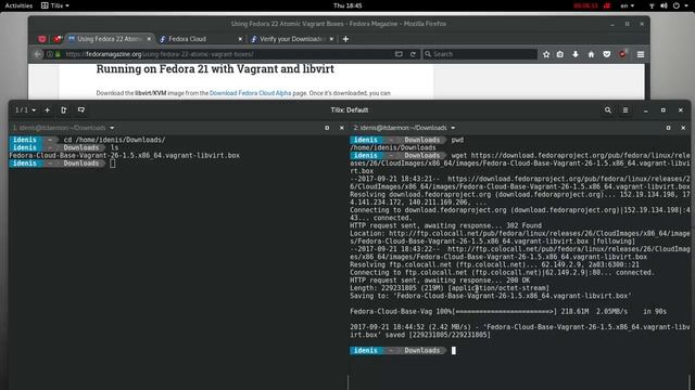 Использование Fedora 26 Atomic Vagrant Boxes | Fedora 26 смотреть онлайн