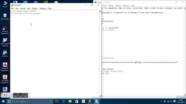 Intro to Python: IDLE scripting смотреть онлайн