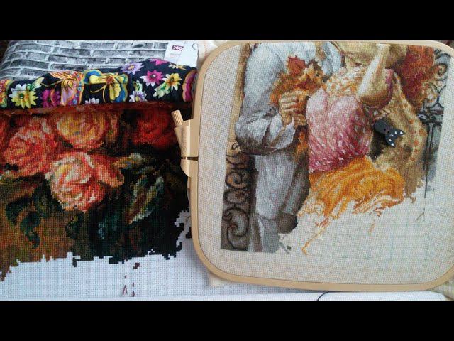 #вышивка 15-21 ноября 21г. Букет роз 74%. Осенние листья 88%. смотреть онлайн