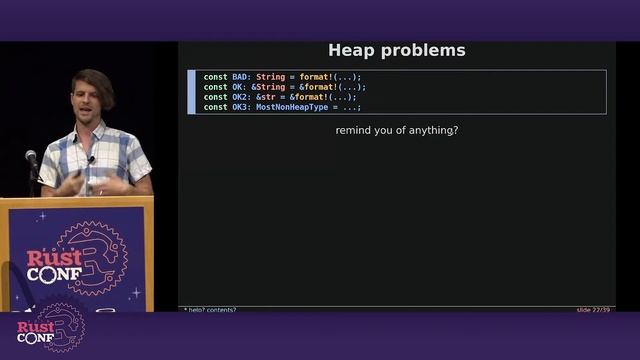 RustConf 2019 - Taking Constant Evaluation to the Limit by Oliver Schneider смотреть онлайн