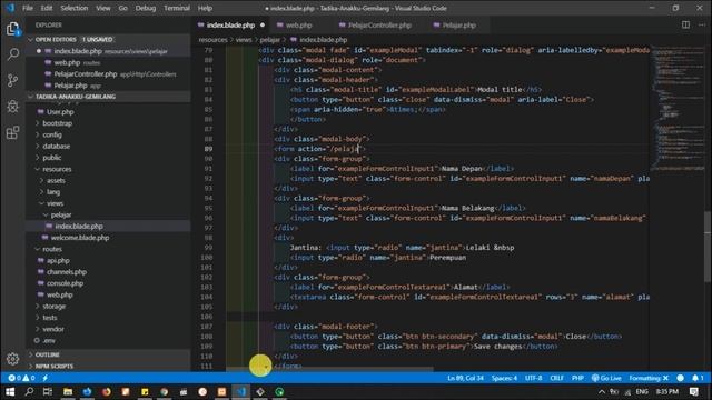 #7 Sistem Tadika Dengan Vue plus Bootstrap Laravel 5.5 - Create смотреть онлайн