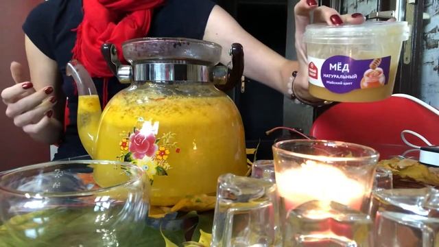 Облепиховый ☕️ чай с шафраном и тимьяном. смотреть онлайн
