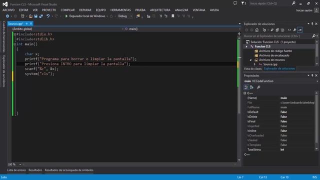 C++ : Limpiar pantalla con función "CLS" (CLear Screen) смотреть онлайн