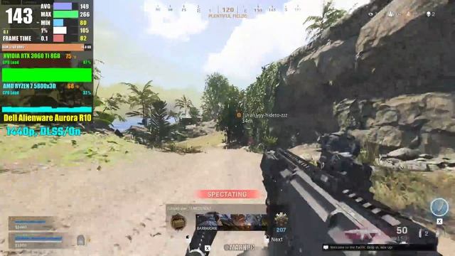 RYZEN 7 5800X3D + RTX 3060 Ti 8GB | Alienware Aurora R10 | COD: Warzone смотреть онлайн