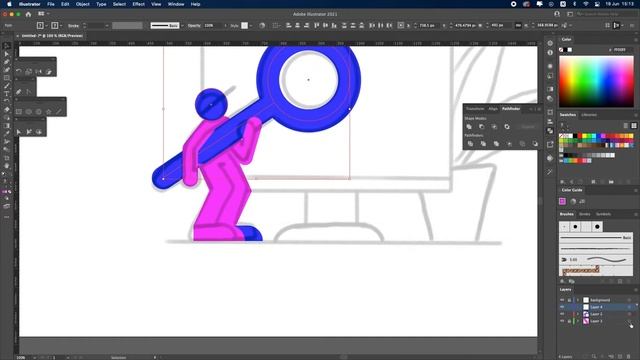 Illustrator: Flat illustration Tutorial смотреть онлайн