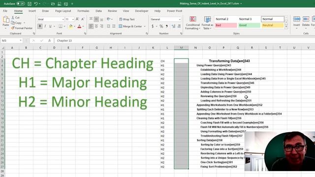 Excel Indent Levels As Data - 2411 смотреть онлайн