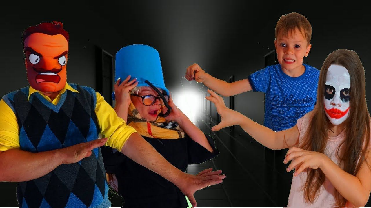 Hello Neighbor Детки проучили Няню и ПРИВЕТ СОСЕДА смотреть онлайн