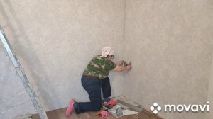 Горизонтальный стык обоев, обои углы