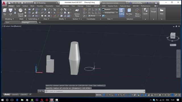 AutoCAD 3D Modeling Commands ( #1 ) смотреть онлайн
