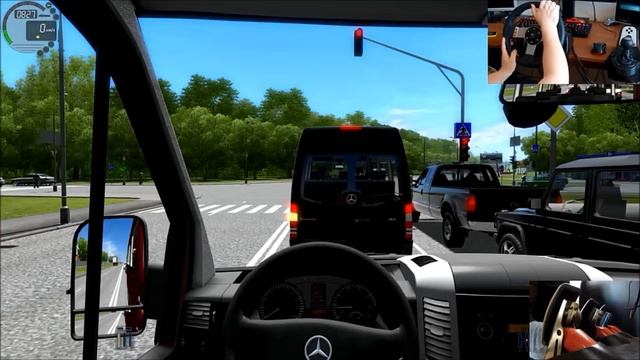 [ City Car Driving ] test drive , review of cars, vans - Mercedes-Benz Sprinter смотреть онлайн