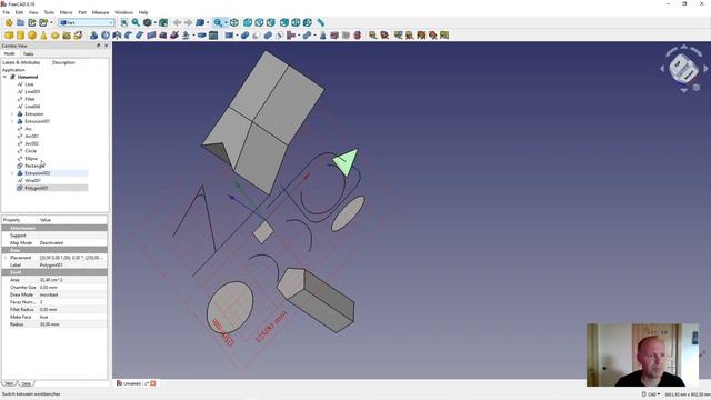 Freecad Draft Lesson 3 Creation Tools