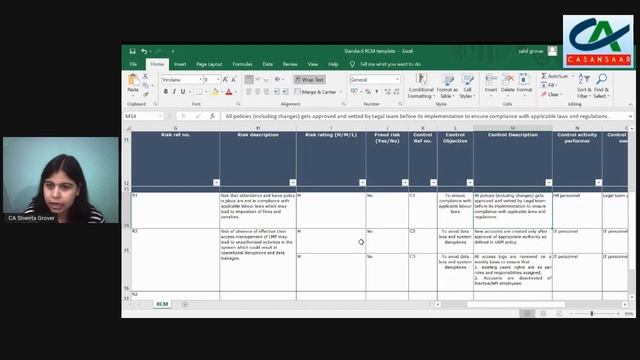 Risk and Control Matrix (RACM) in Excel (with practical illustrations) - Part 2 смотреть онлайн