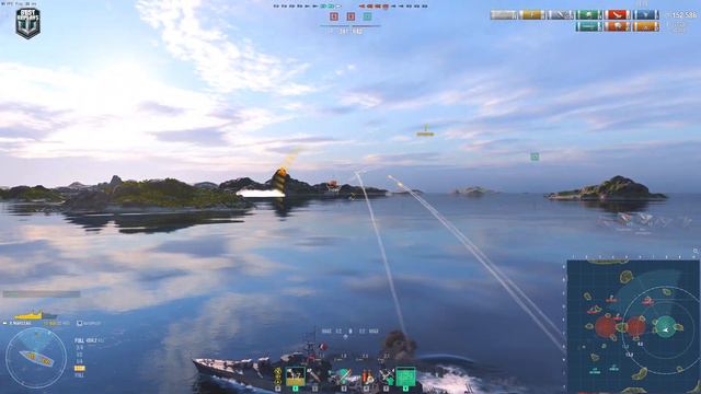 Destroyer Marceau, Grand Battle, 282k damage - World of Warships смотреть онлайн