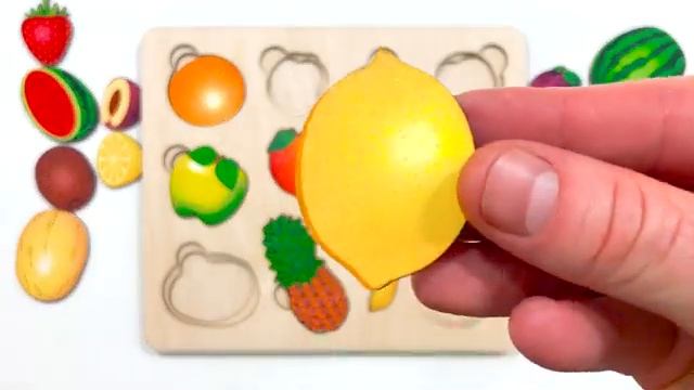 ФРУКТЫ И ОВОЩИ- Учим названия в месте смотреть онлайн