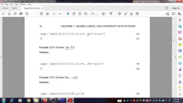 Finding Limit using Sagemath смотреть онлайн