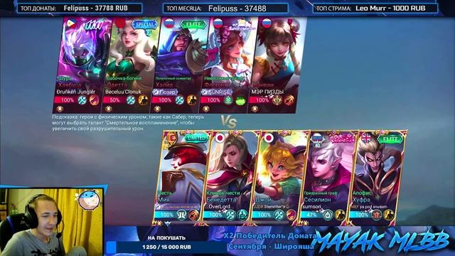 НОЧНОЙ РЕЙТИНГ САМЫЙ УЖАСНЫЙ?? согласен) - Mobile Legends смотреть онлайн