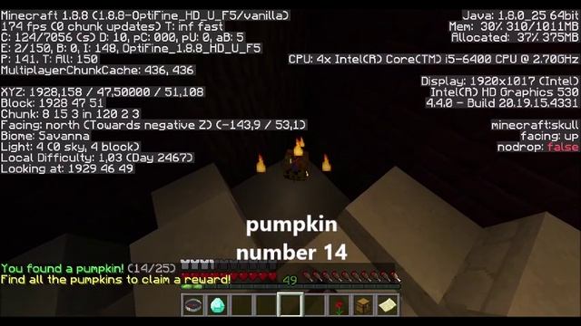 CUBECRAFT HALLOWEEN PUMPKIN HUNT 2016 (ALL PUMPKINS!) смотреть онлайн