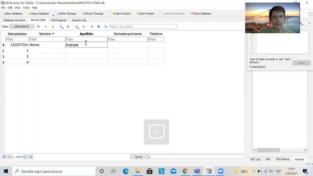 Crear base de datos en SQLite DB Browser. смотреть онлайн