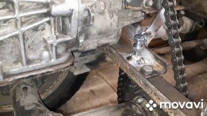 сборка и установка кпп на минипогрузчик.