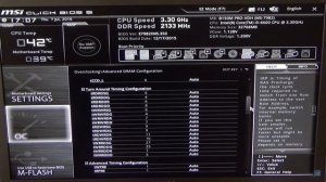 Overclock RAM Settings - MSI Click BIOS 5