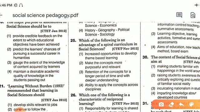 Social science pedagogy previous year questions part-5||otet, ctet||otet exam bseodisha 2020 смотреть онлайн