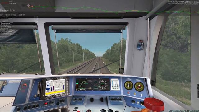 ZDSim. поезд №359 с сообщением Адлер-Калининград(Южный) по маршруту Кибартай-Калининград