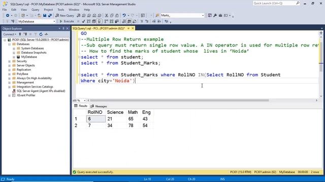 SQL Subquery | Subquery in sql смотреть онлайн