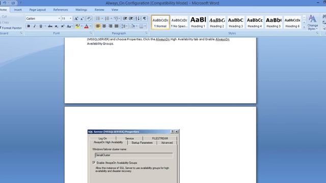 SQL Server 2012 Always on Configuration смотреть онлайн