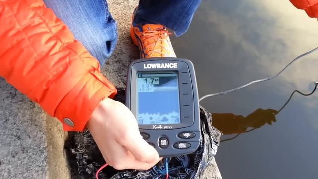 Тестирование эхолота Lowrance X-4 Pro с берега