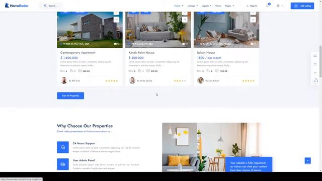 Homeradar - Directory Listing Real Estate Template 14 search смотреть онлайн