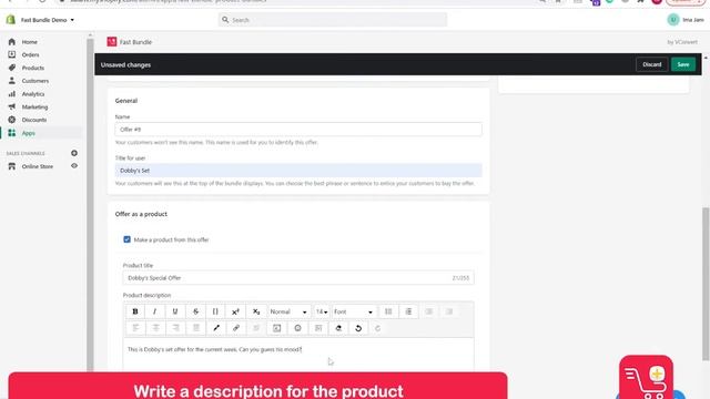 Create Offer as a Product (Combo product) on Shopify with Fast Bundle смотреть онлайн