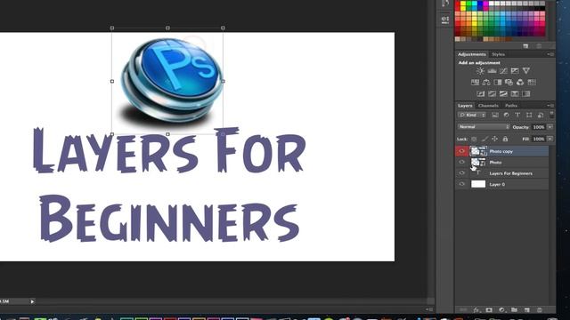 Photoshop CS6 Tutorial - Layers For Beginners смотреть онлайн