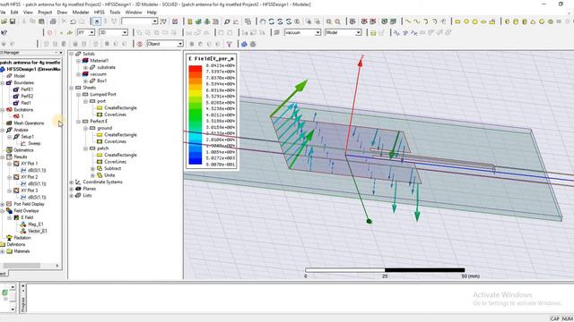 PATCH ANTENNA design in hfss FOR 4G | antenna design in hfss | hfss tutorials for beginners смотреть онлайн
