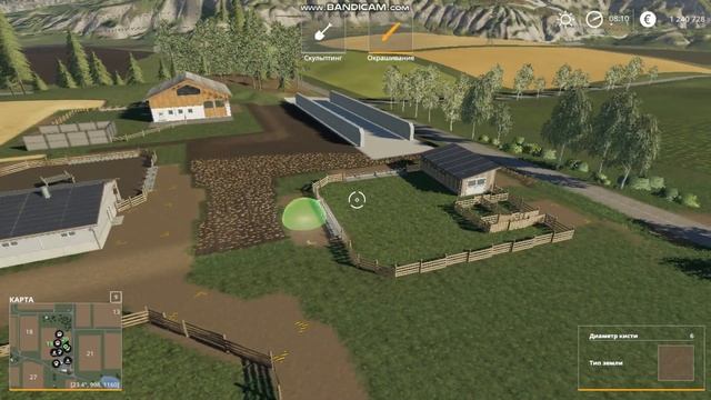 Строю ферму на карте Фельсбрунн в Farming Simulator 19