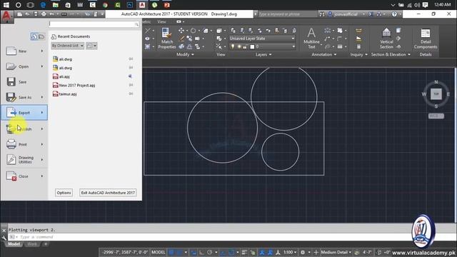 AutoCAD Architecture 2017 | How to Export Drawings | publish | print | drawing utilities | Lesson 0 смотреть онлайн